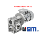 Gear Box Worm Gearboxes Type MU
