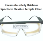 Kacamata Safety Krisbow Spectacle Flexible Temple Clear