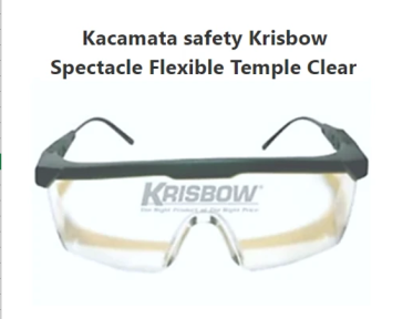 Kacamata Safety Krisbow Spectacle Flexible Temple Clear
