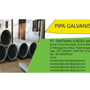 Pipa Galvanis Bakrie SNI Medium 3/4 Inch - 36 Inch