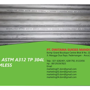 Pipa Seamless SS 304