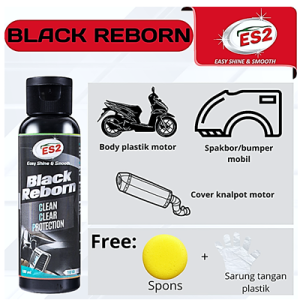 ES2 Penghitam Body Kasar Mobil & Motor / Penghitam Dashboard Mobil / Penghitam Bumper Mobil / Black Reborn
