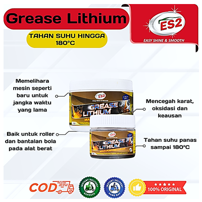 ES2 Gemuk Grease Multifungsi / Stempet Gemuk Mobil Motor / Grease Lithium - 100 GR