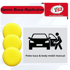 ES2 Busa Spon Kuning Bulat Wax Poles Kompon Detailing Mobil Motor - 1,5 CM