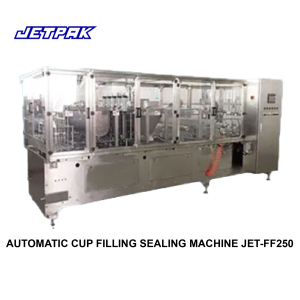 AUTOMATIC CUP FILLING SEALING MACHINE JET-FF250