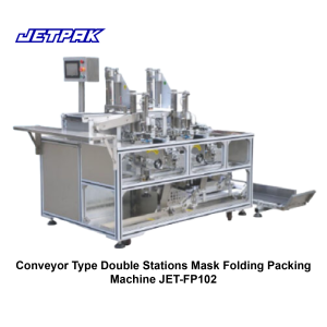 Conveyor Type Double Stations Mask Folding Packing Machine JET-FP102
