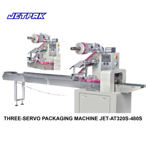 THREE-SERVO PACKAGING MACHINE JET-AT320S-480S