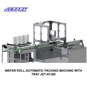 WAFER ROLL AUTOMATIC PACKING MACHINE WITH TRAY JET-AT350