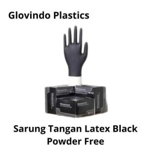 Sarung Tangan Latex Black Powder Free / Non Powder