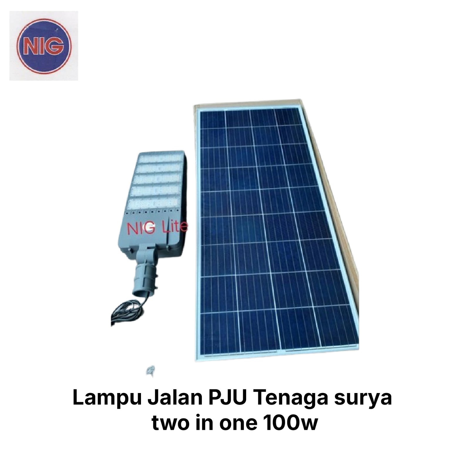 Lampu Jalan PJU Tenaga surya two in one 100w