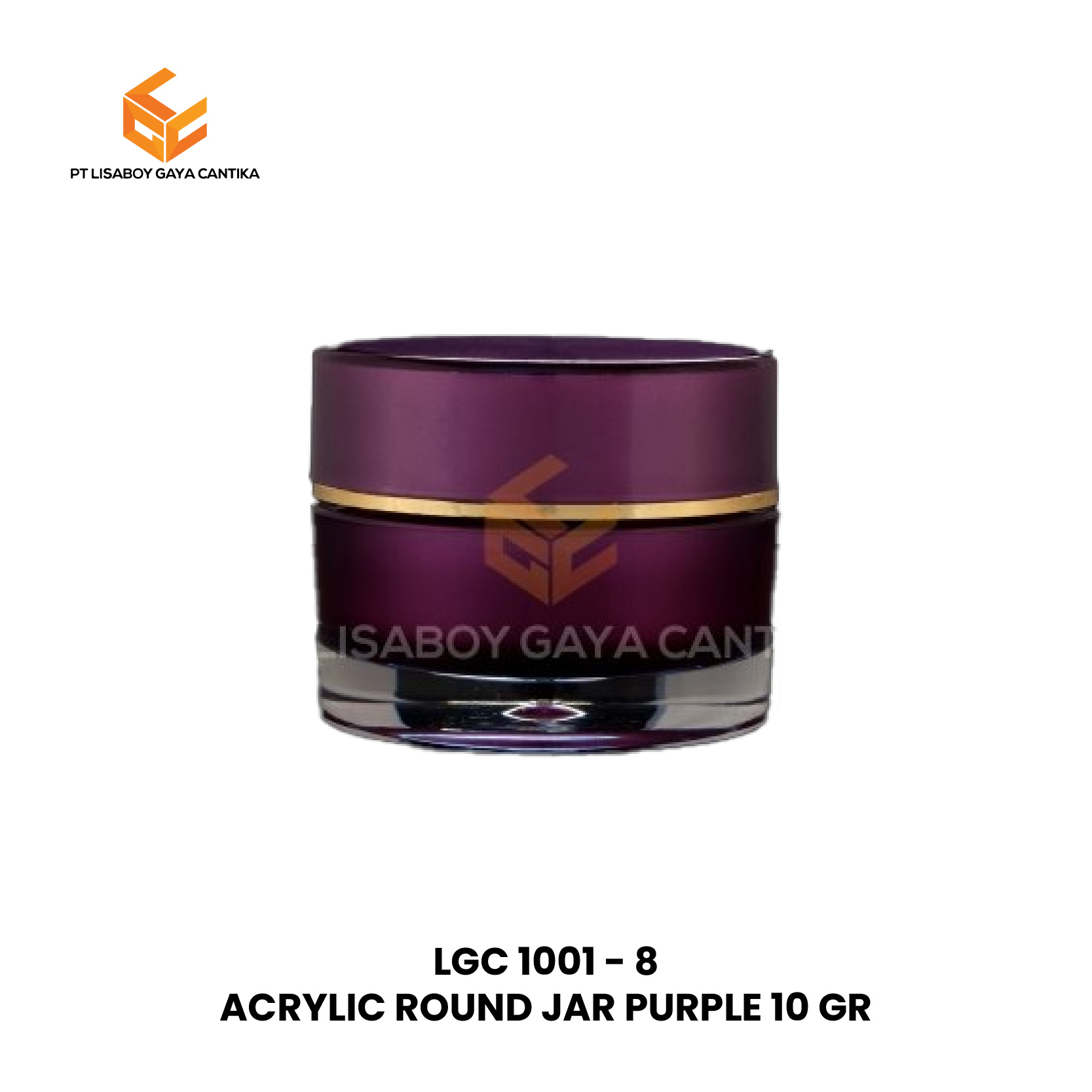 ACRYLIC ROUND JAR PURPLE 10 GR