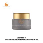 ACRYLIC FROSTED CHROME JAR GOLD 10 GR