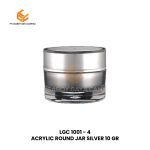 ACRYLIC ROUND JAR SILVER 10 GR