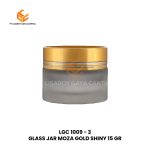GLASS JAR MOZA GOLD SHINY 15 GR