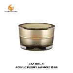 ACRYLIC LUXURY JAR GOLD 10 GR