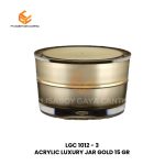 ACRYLIC LUXURY JAR GOLD 15 GR