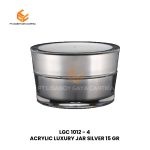 ACRYLIC LUXURY JAR SILVER 15 GR