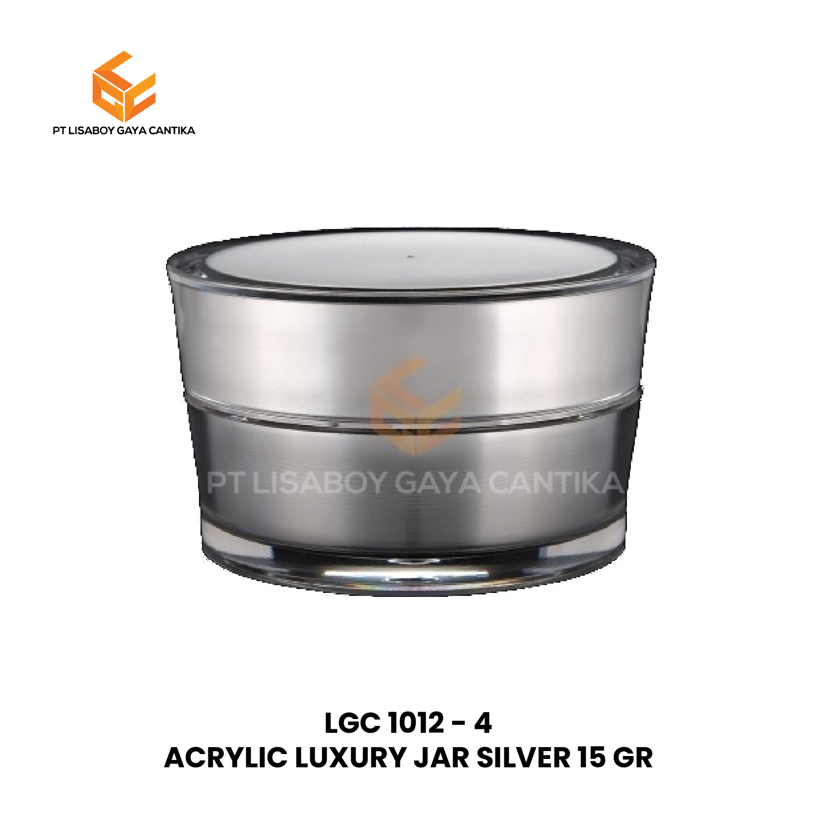 ACRYLIC LUXURY JAR SILVER 15 GR