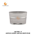 ACRYLIC LUXURY JAR FULL WHITE 15 GR