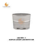 ACRYLIC LUXURY JAR WHITE 5 GR