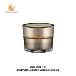 ACRYLIC LUXURY JAR GOLD 5 GR
