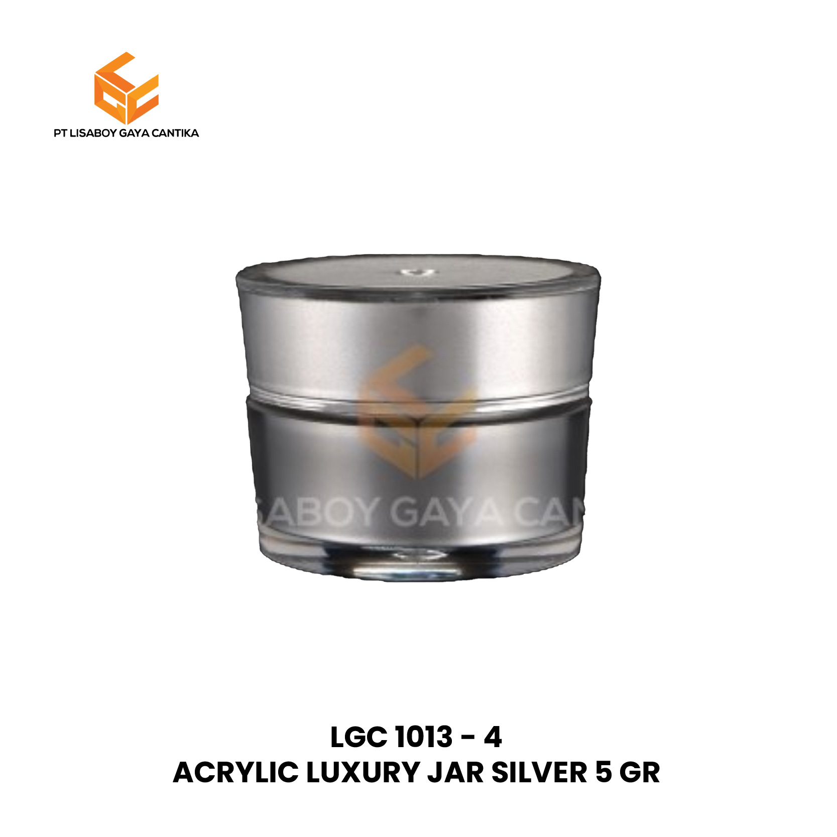 ACRYLIC LUXURY JAR SILVER 5 GR