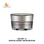ACRYLIC LUXURY JAR SILVER 10 GR
