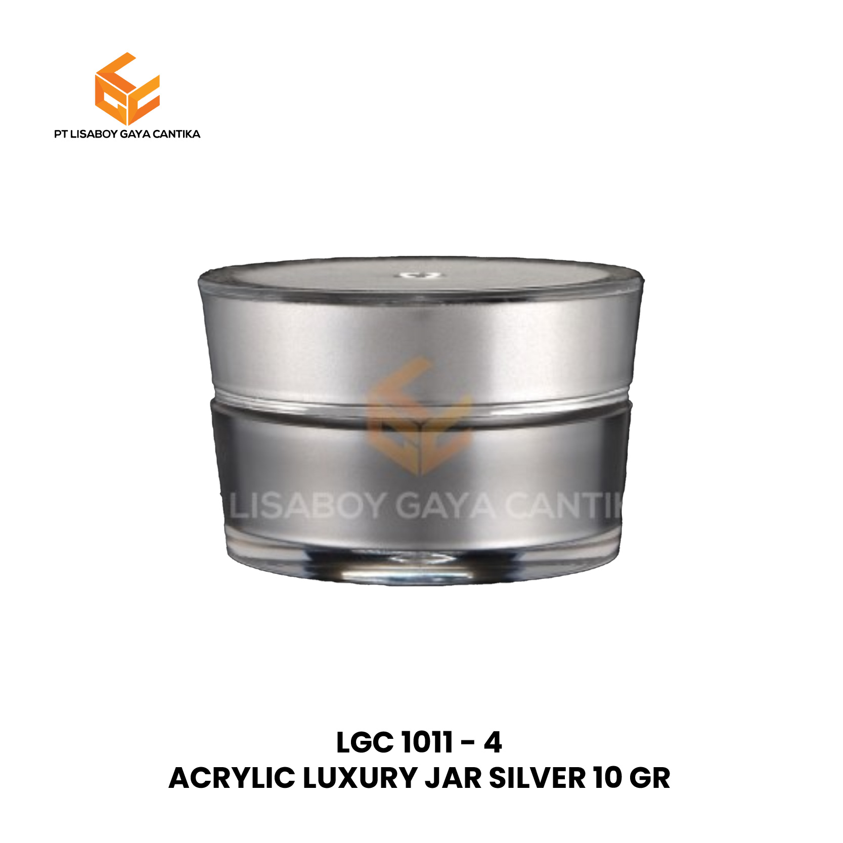ACRYLIC LUXURY JAR SILVER 10 GR