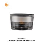 ACRYLIC LUXURY JAR WHITE 15 GR