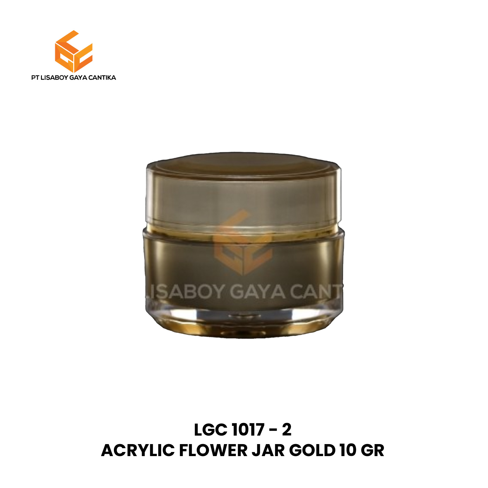 ACRYLIC FLOWER JAR GOLD 10 GR