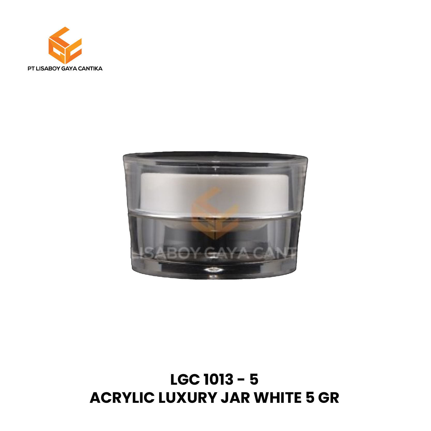 ACRYLIC LUXURY JAR WHITE 5 GR