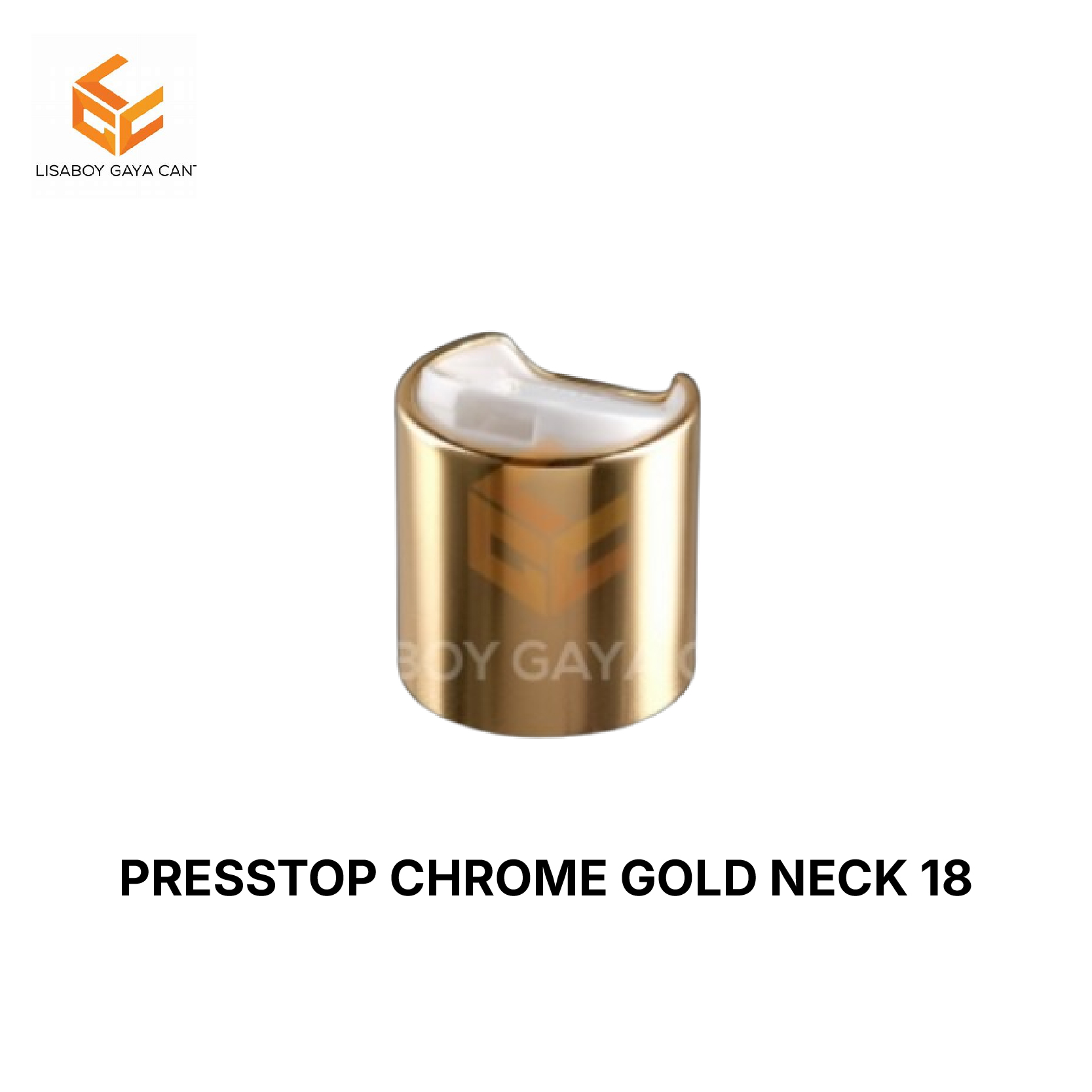 PRESSTOP CHROME GOLD NECK 18