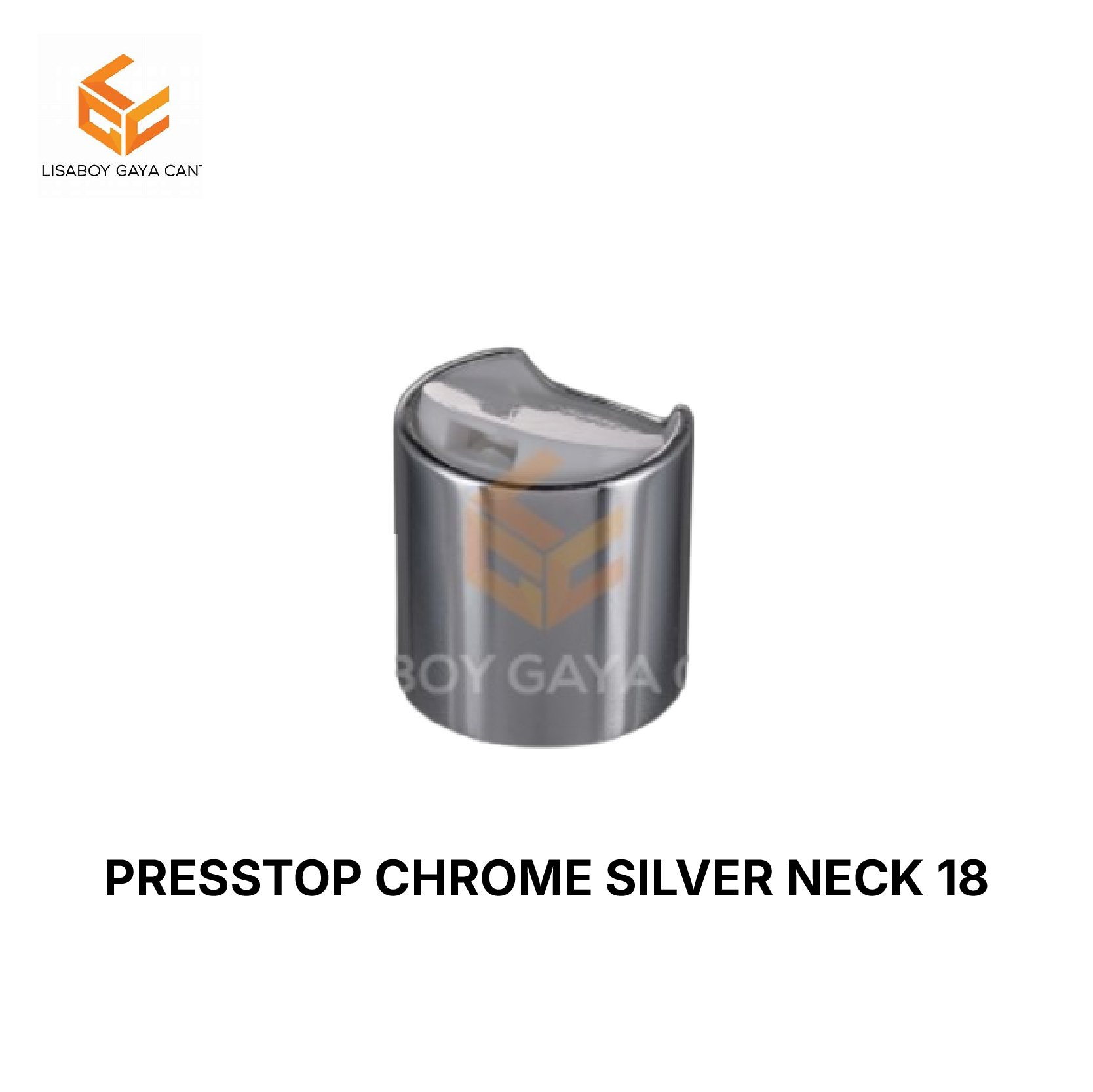 PRESSTOP CHROME SILVER NECK 18