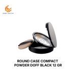 ROUND CASE COMPACT POWDER DOFF BLACK 12 GR