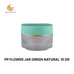 PP FLOWER JAR GREEN NATURAL 15 GR
