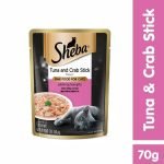 Sheba Pouch crab&stick 70gr - Makanan Basah Kucing