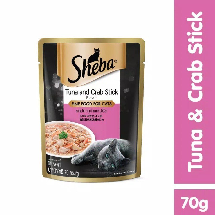 Sheba Pouch Crab Stick 70gr-猫湿食