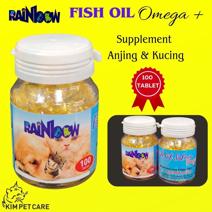 彩虹鱼油100pcs-狗维生素维生素油