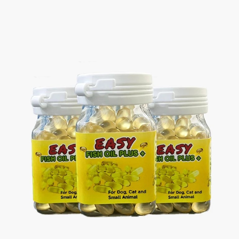 Easy Fish Oil Plus + | Minyak Ikan untuk Doggy dan Kucing isi 100 Pcs