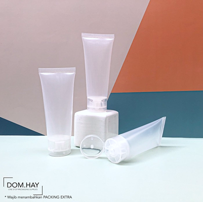 70ml Botol Tube Clear Fliptop Plastik Packaging