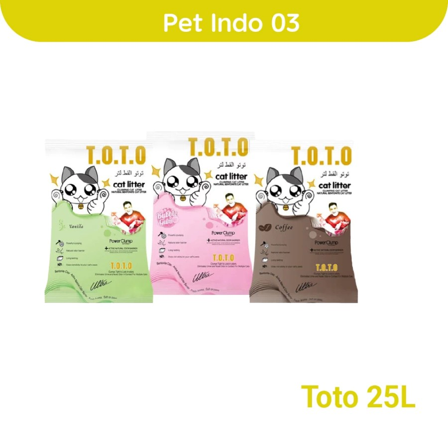 Pasir Kucing Toto 25 Litter All Varian