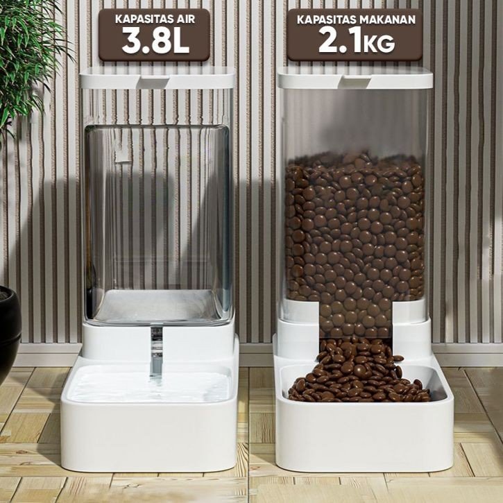 宠物食品/饮水机 M66 - 狗和猫的自动食物和饮料容器 - 食品分配器