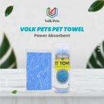Volk Pet Towel - Kanebo Handuk Pengering Kucing Anjing 60x43 cm