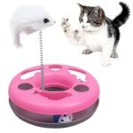 Cat Toy interactive TY17 - mainan kucing bulu tikus bola circular