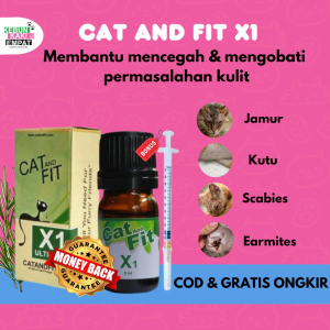 Cat And Fit X1 - obat tetes kutu scabies jamur anjing kucing kelinci migofit ultimate