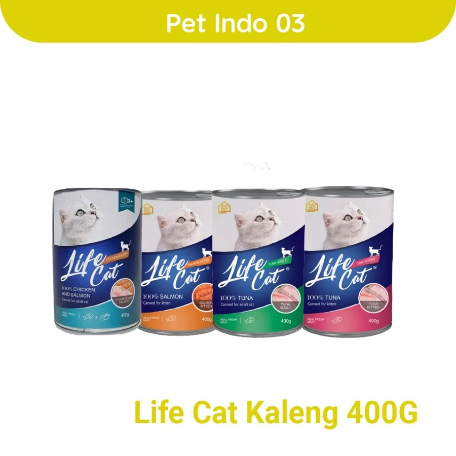 Makanan Kucing Life Cat Kaleng 400gr