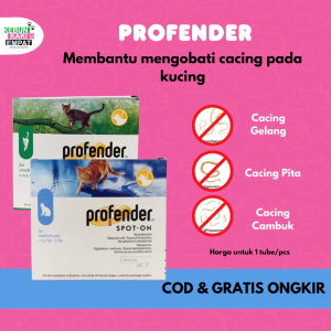 PROFENDER SPOT ON/OBAT CACING TETES TENGKUK KUCING (HARGA UNTUK 1 TUBE/PCS)