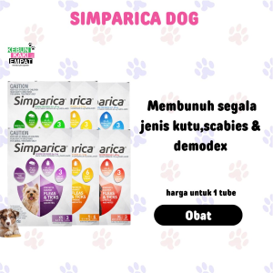 Simparica Dog Obat Kutu Anjing Kunyah Scabies Demodex Caplak Asli