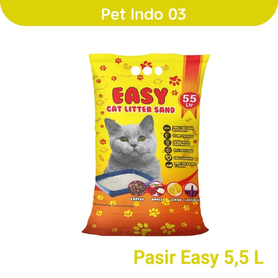 Pasir Kucing Easy Cat Sand 5.5 Litter
