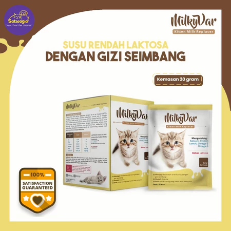 Susu Anak Kucing Kitten Cat Milk MilkyVar 1 SACHET 20gram